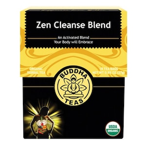 Buddha Teas Organic Herbal Zen Cleanse Blend Tea 18 Pack