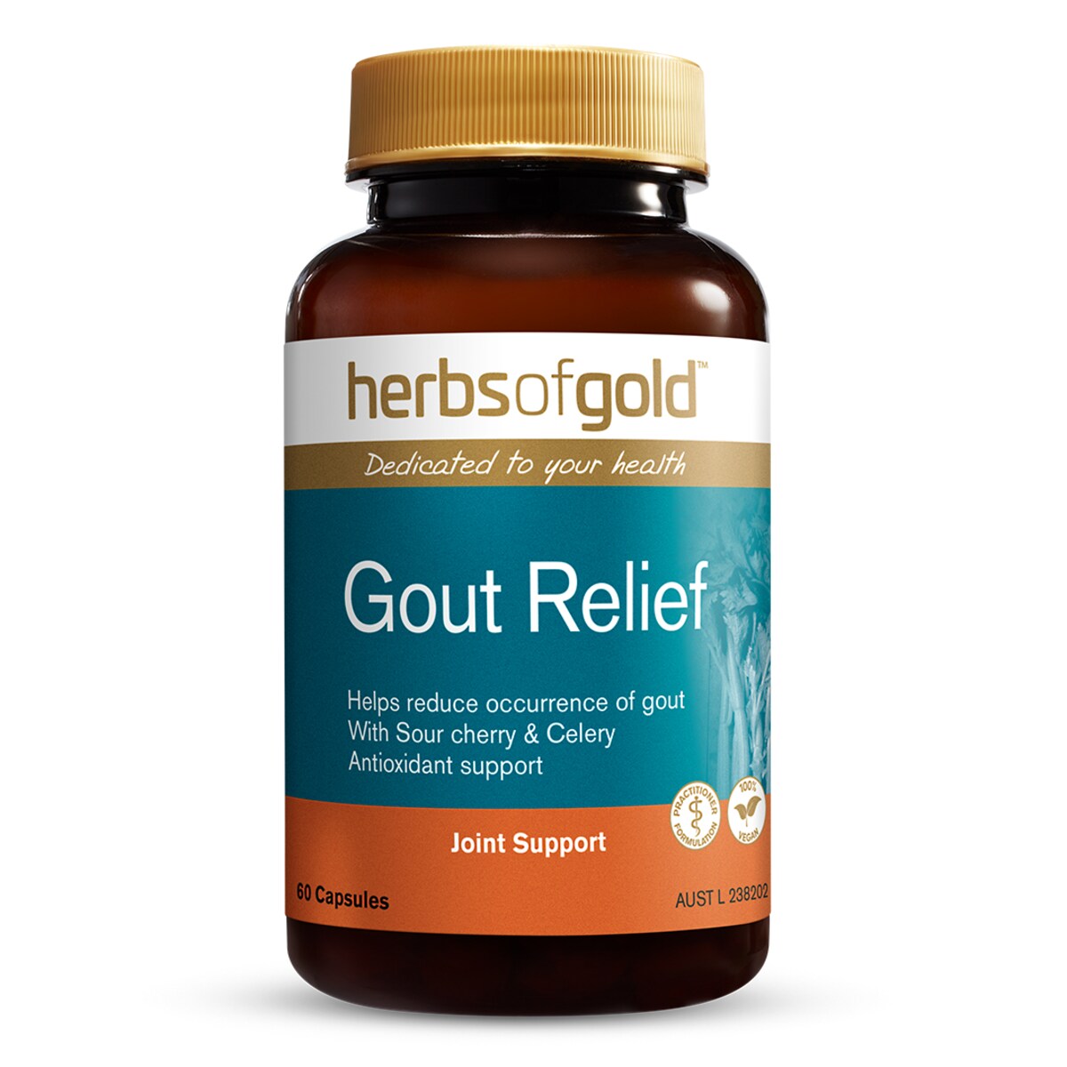 Herbs of Gold Gout Relief 60 Capsules