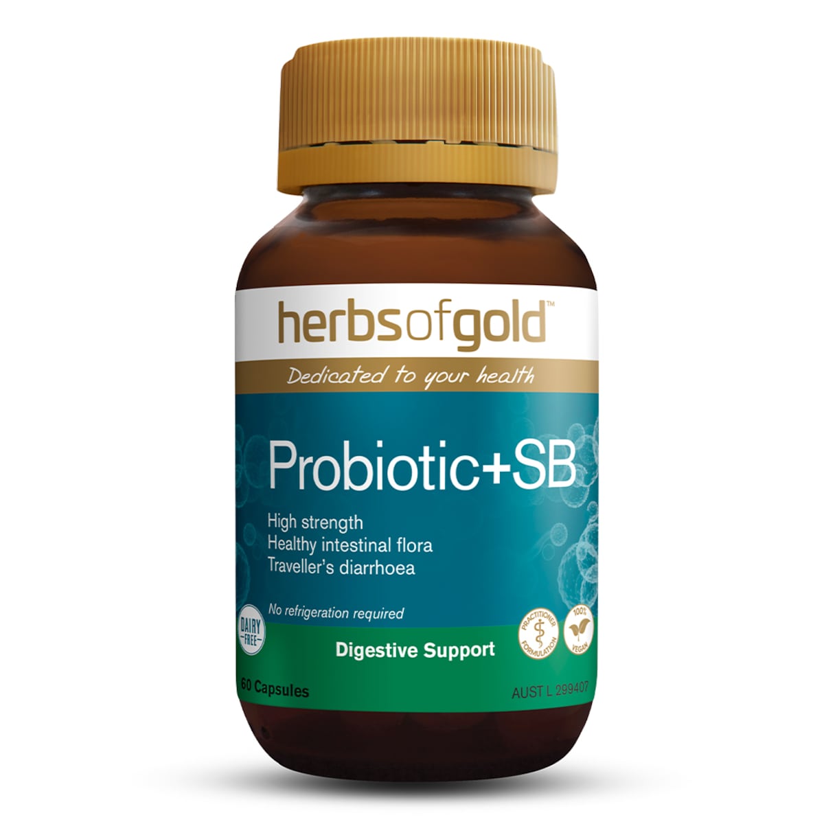 Herbs of Gold Probiotic + SB 60 Capsules Australia
