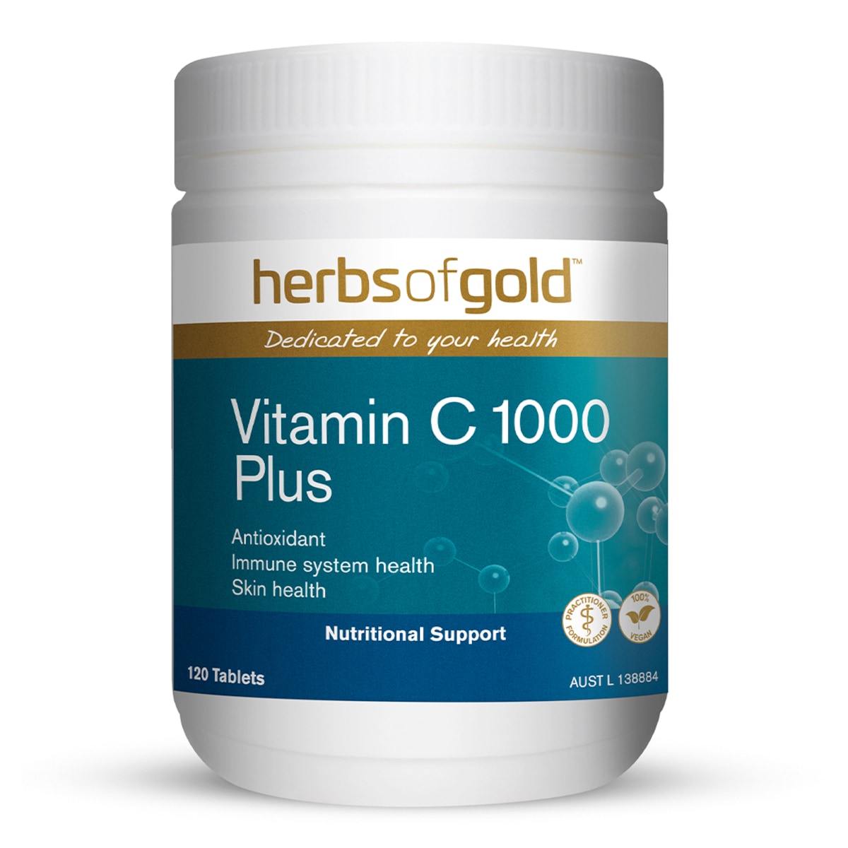 Herbs of Gold Vitamin C 1000 Plus 120 Tablets Australia