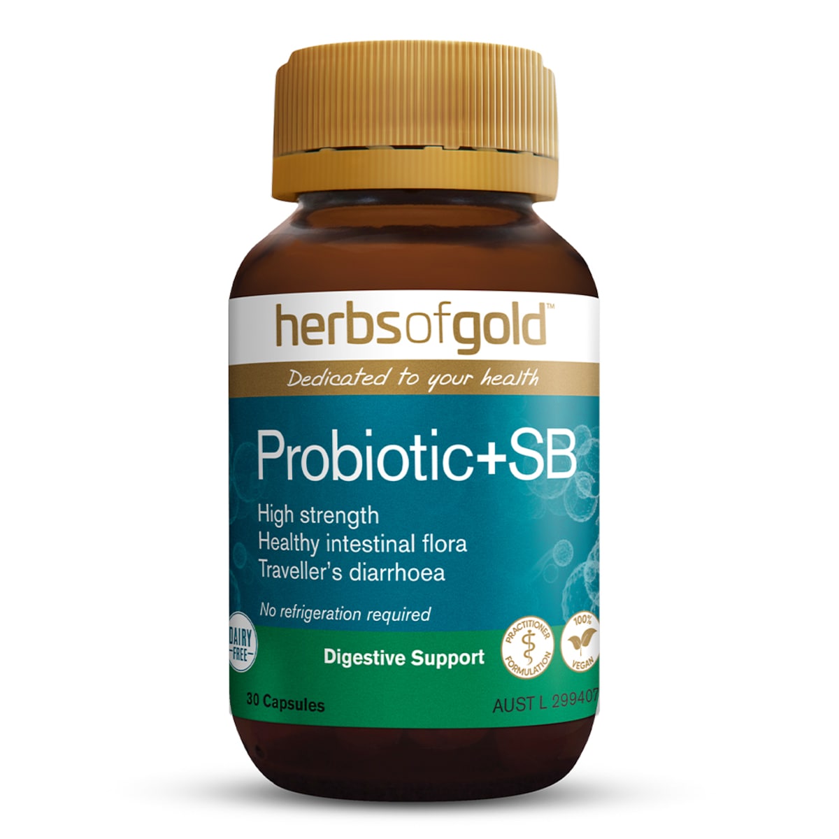 Herbs of Gold Probiotic + SB 30 Capsules Australia