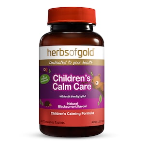 Herbs of Gold Childrens Calm Care 60 Chewable Tablets