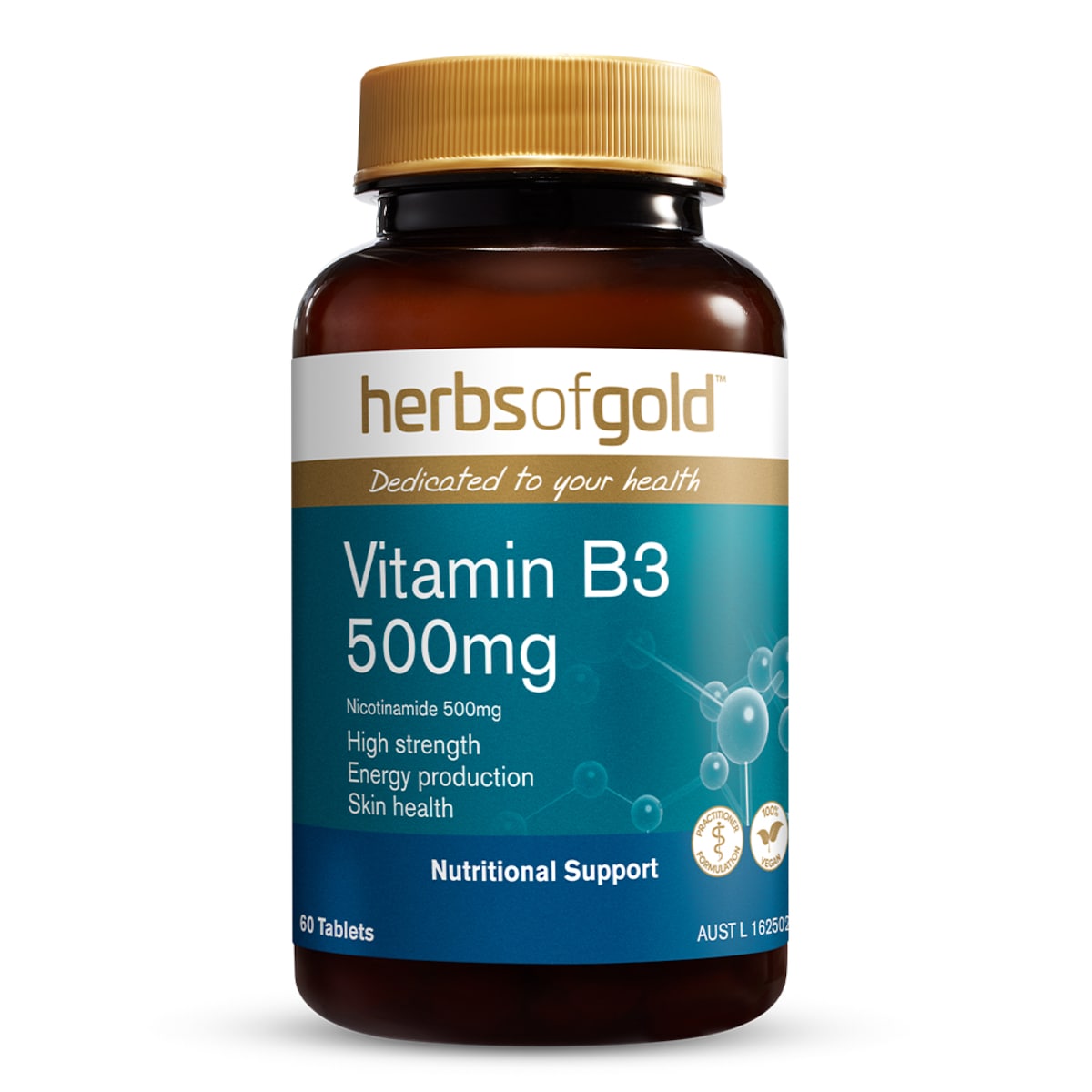 Herbs of Gold Vitamin B3 500mg 60 Tablets Australia