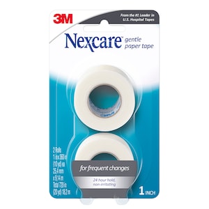 Nexcare Micropore Gentle Paper Tape White 25.4mm x 9.14m 2 Roll