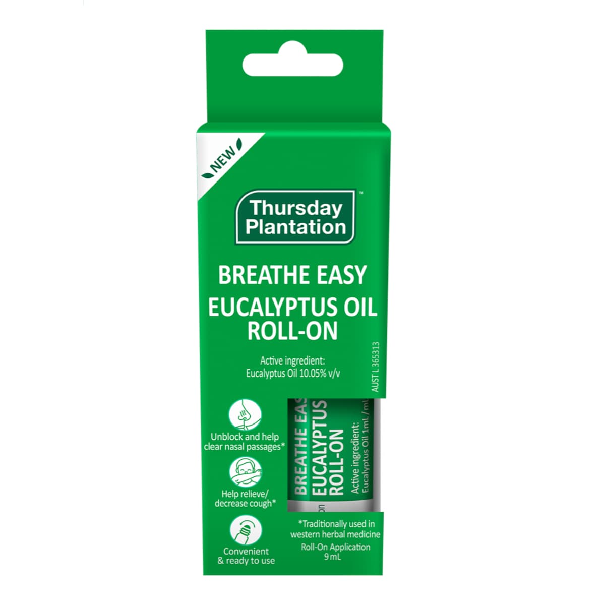 Thursday Plantation Breathe Easy Eucalyptus Oil Roll-on 9ml