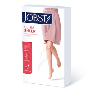 Jobst UltraSheer Maternity Compression Stockings 15-20 mmHg Natural L