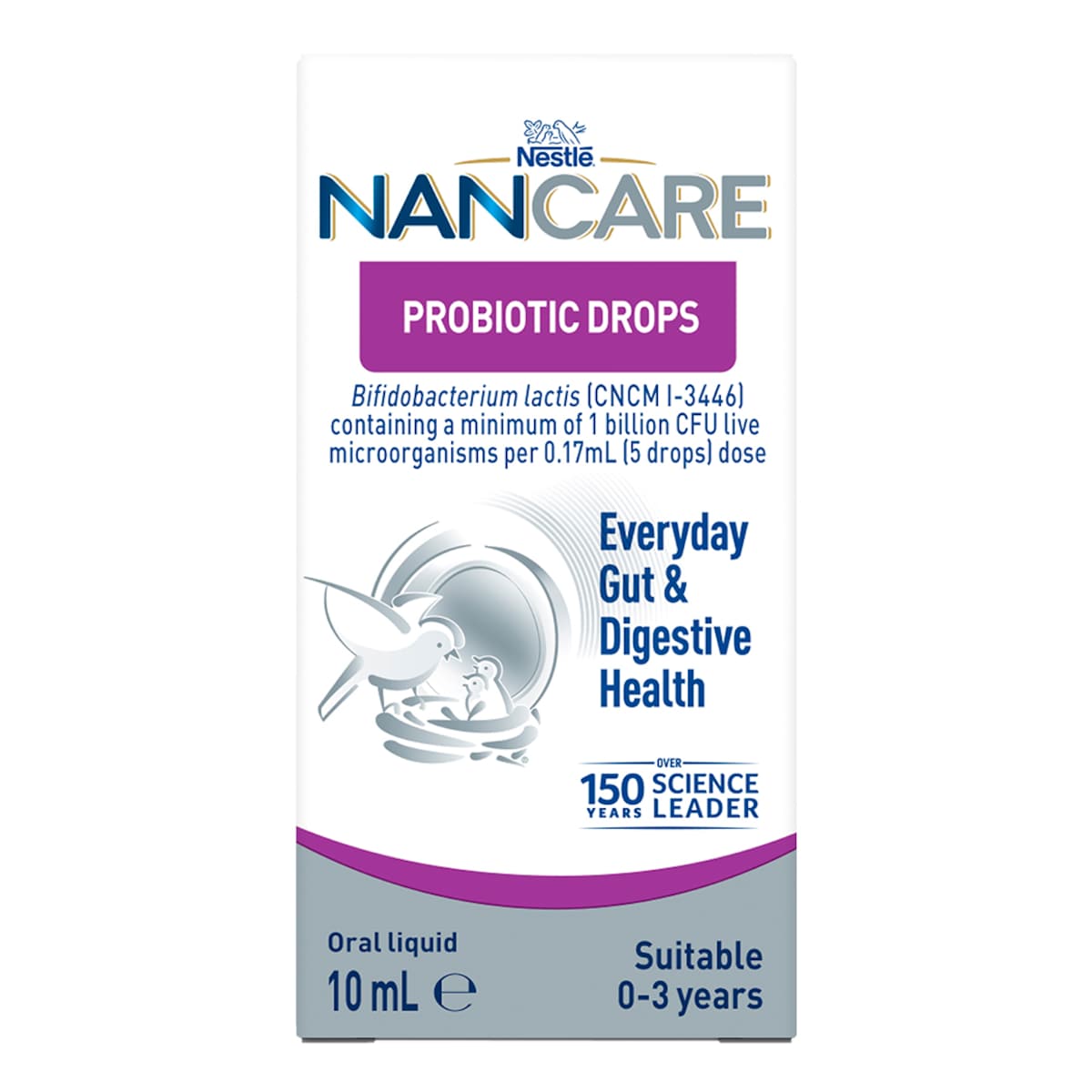 NAN CARE Probiotic Drops for Everyday Gut & Digestive Health 10ml