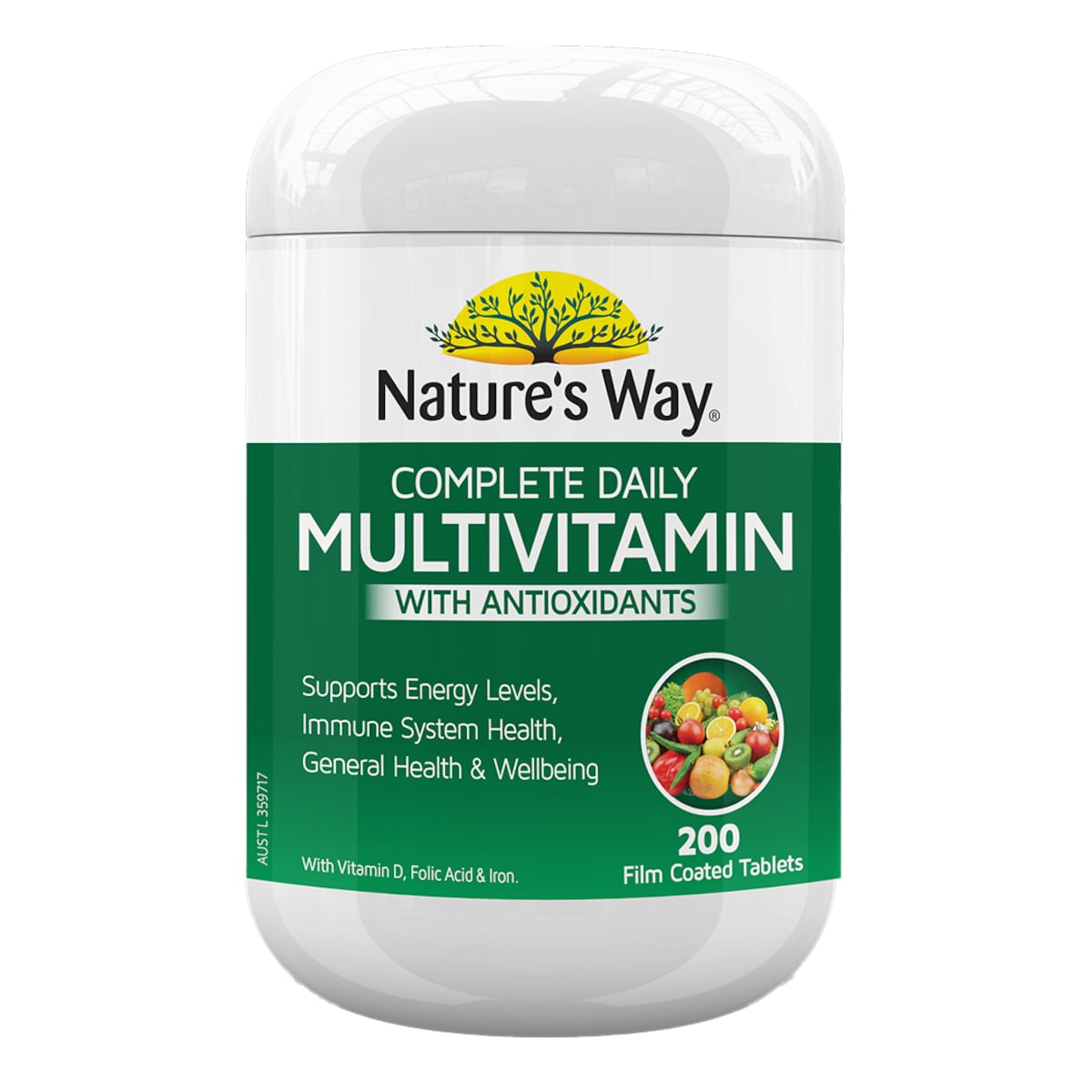 Natures Way Complete Daily Multivitamin with Antioxidants 200 Tablets (New)