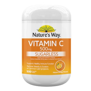 Natures Way Vitamin C 500mg 500 Chewable Tablets