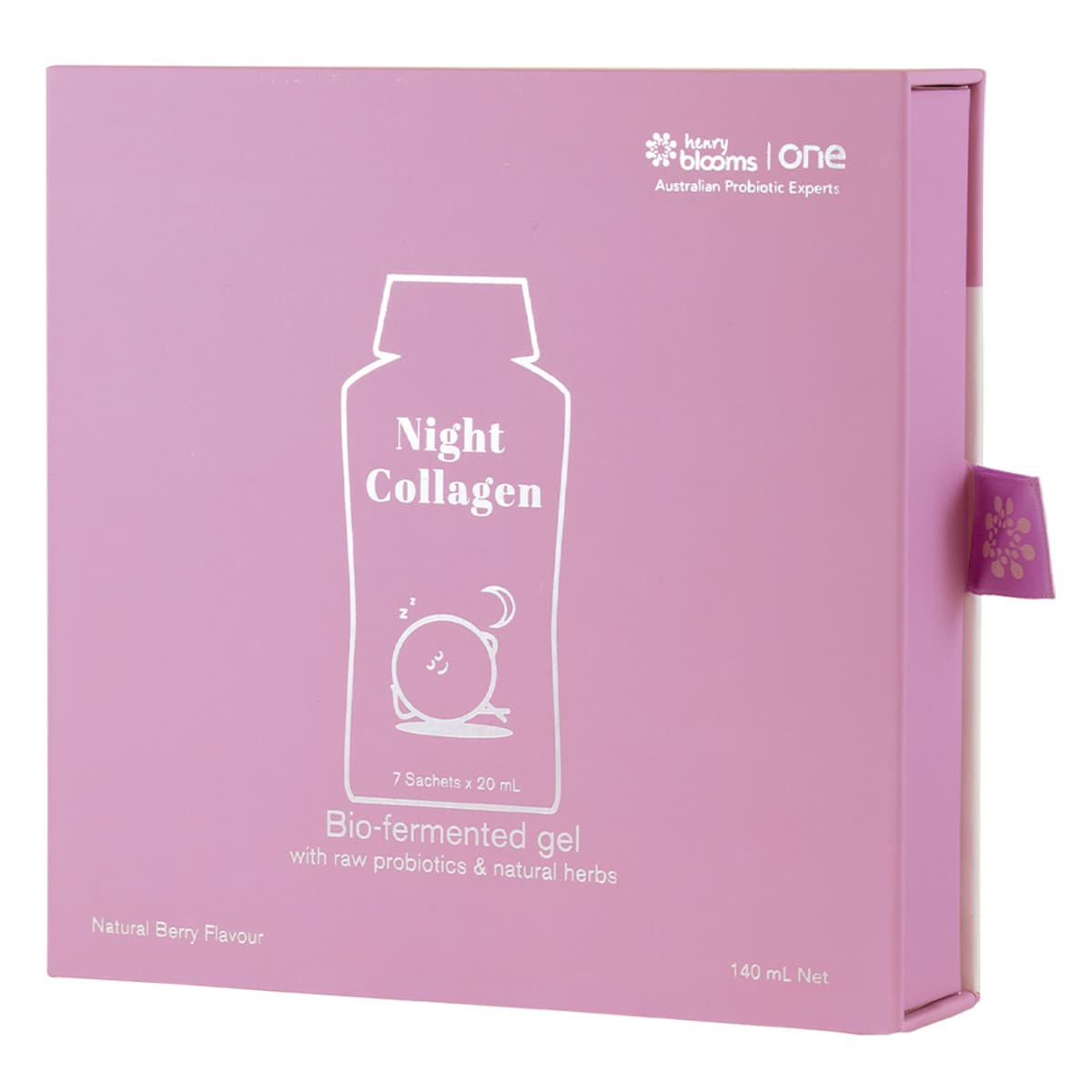 Henry Blooms Night Collagen Berry Flavour 20ml x 7 Sachets
