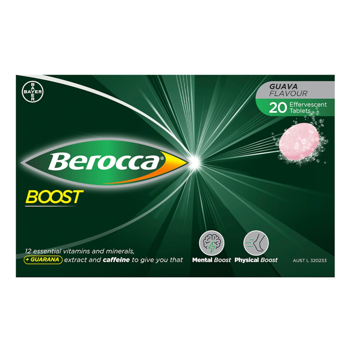 Berocca Boost 20 Effervescent Tablets Australia
