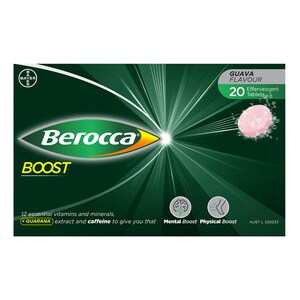 Berocca Boost Guava Effervescent Tablets 20 Pack