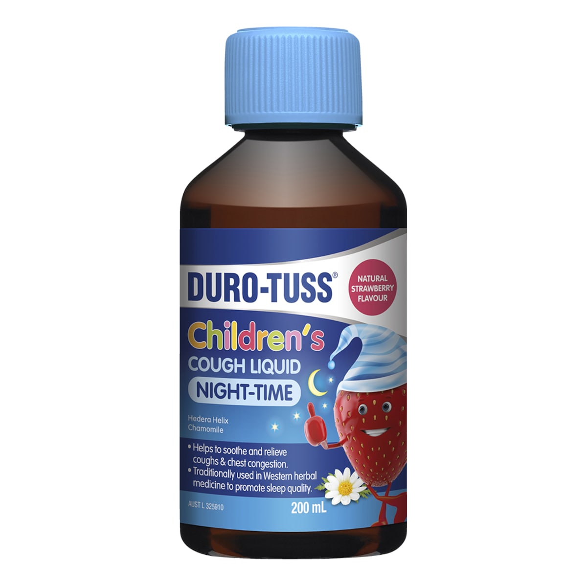 Durotuss Childrens Cough Liquid Night-Time Strawberry 200ml