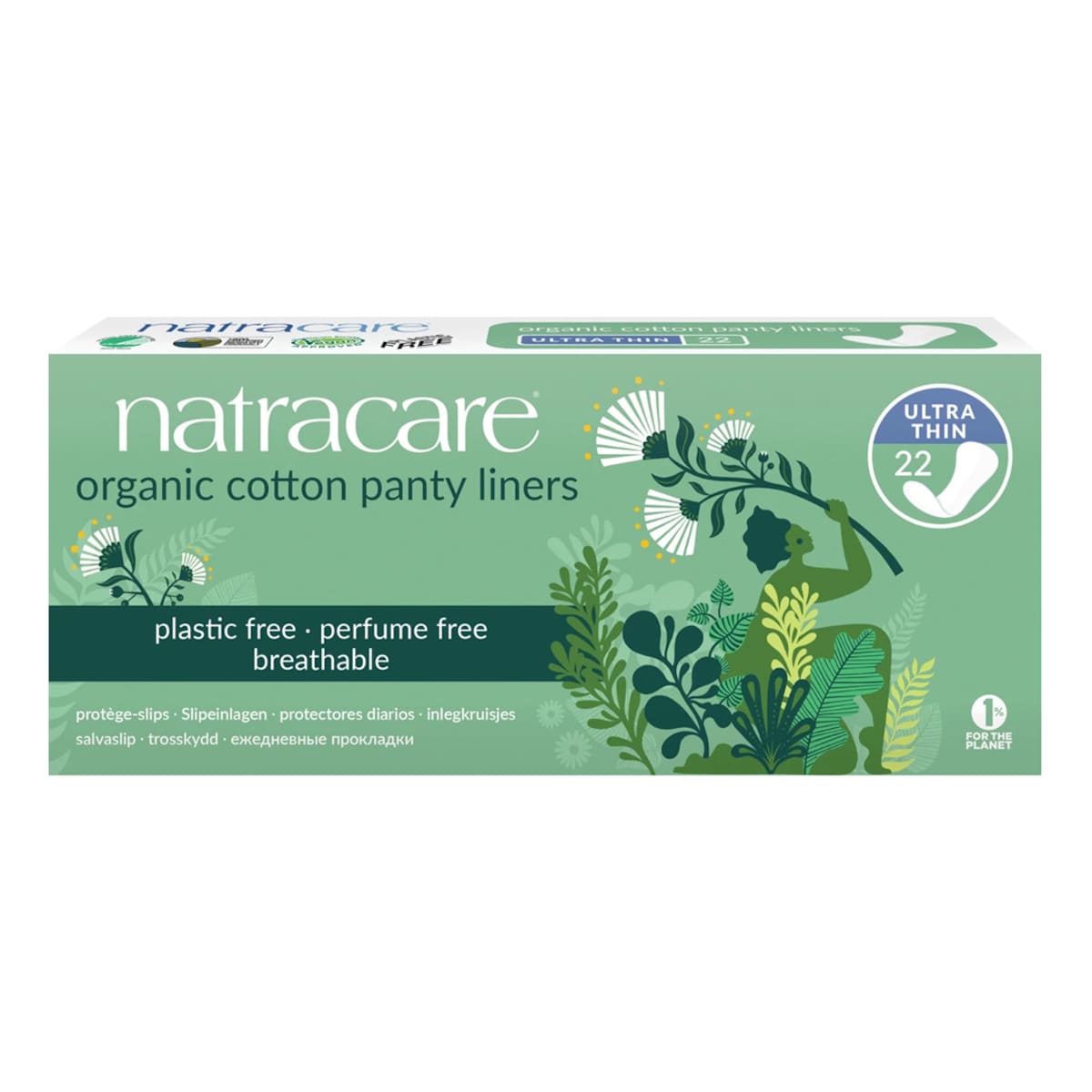 Natracare Panty Liners Ultra Thin 22 Pack