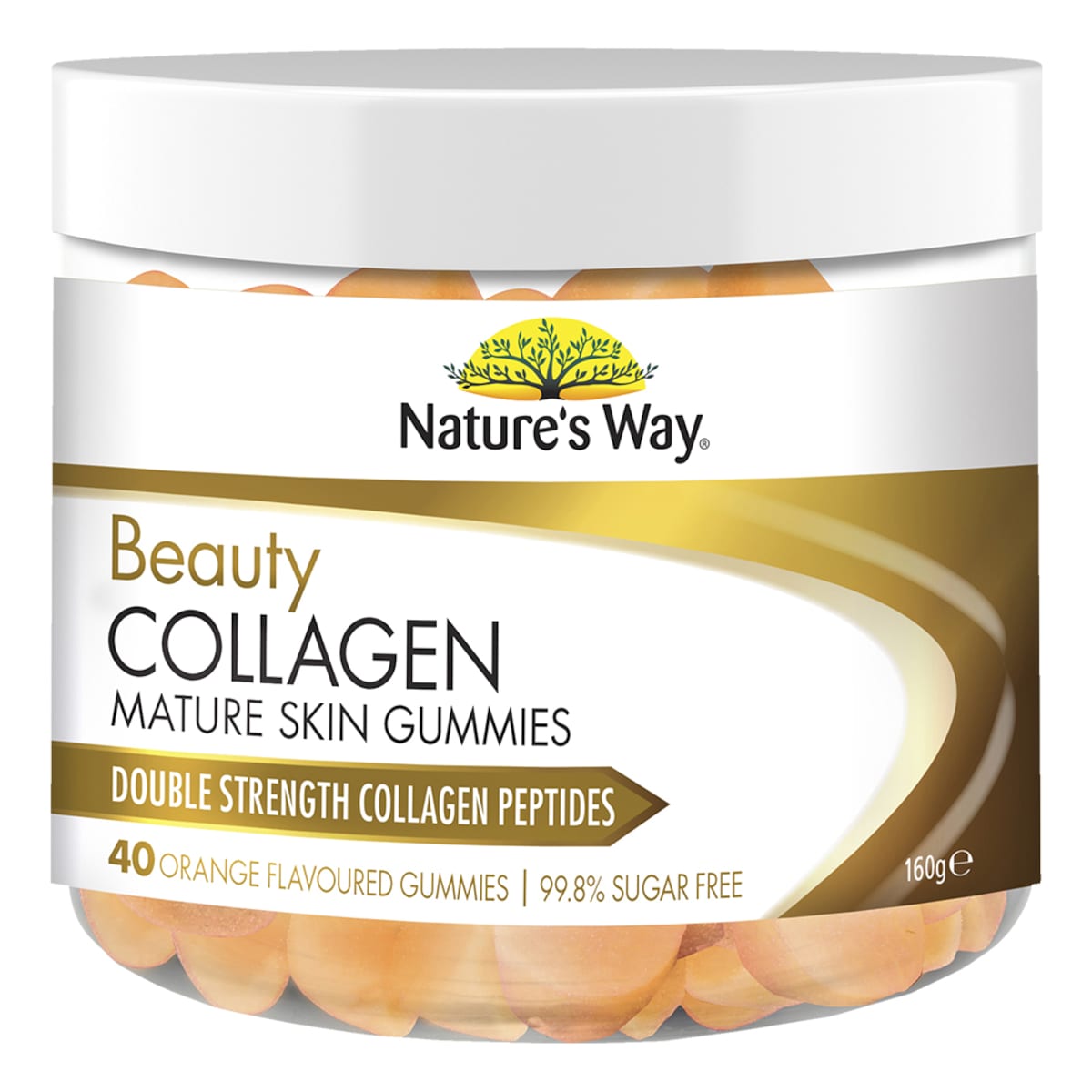 Natures Way Beauty Collagen Mature Skin Gummies 40 Pack