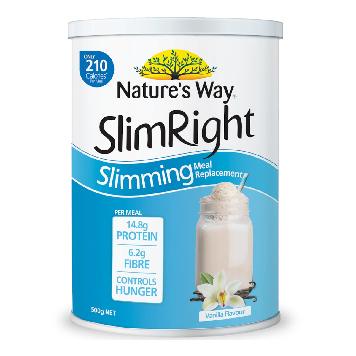 Natures Way Slimright Slimming Meal Replacement Shake Vanilla 500g