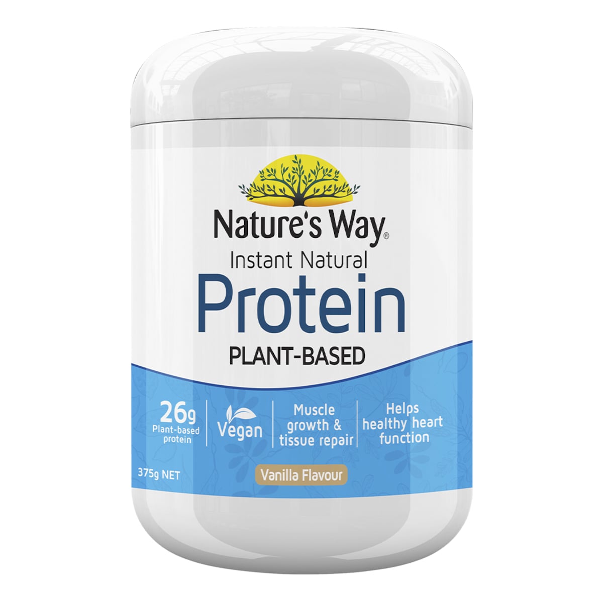 Natures Way Instant Plant Based Protein Powder Vanilla 375g