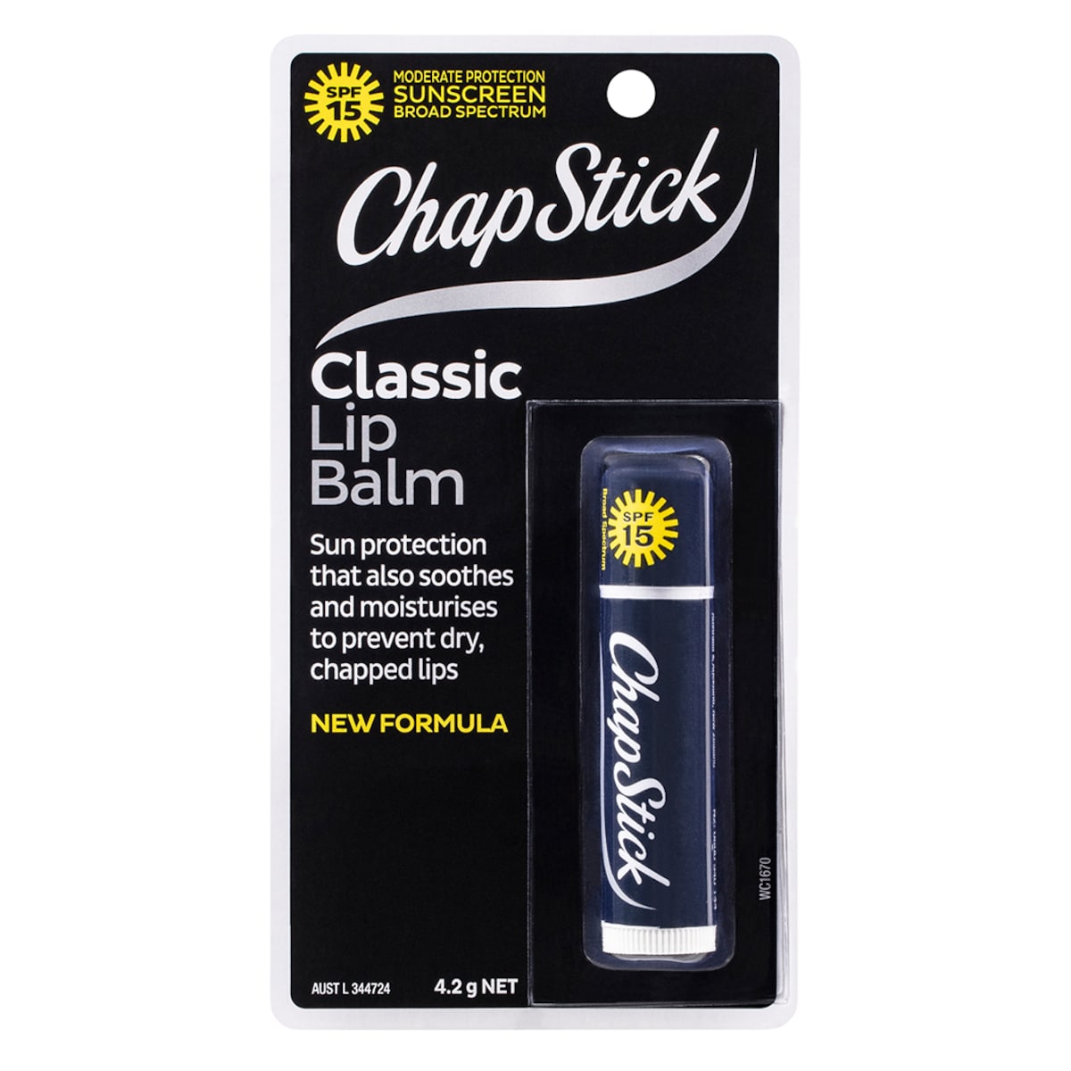 Chapstick Classic Lip Balm SPF15 4.2g