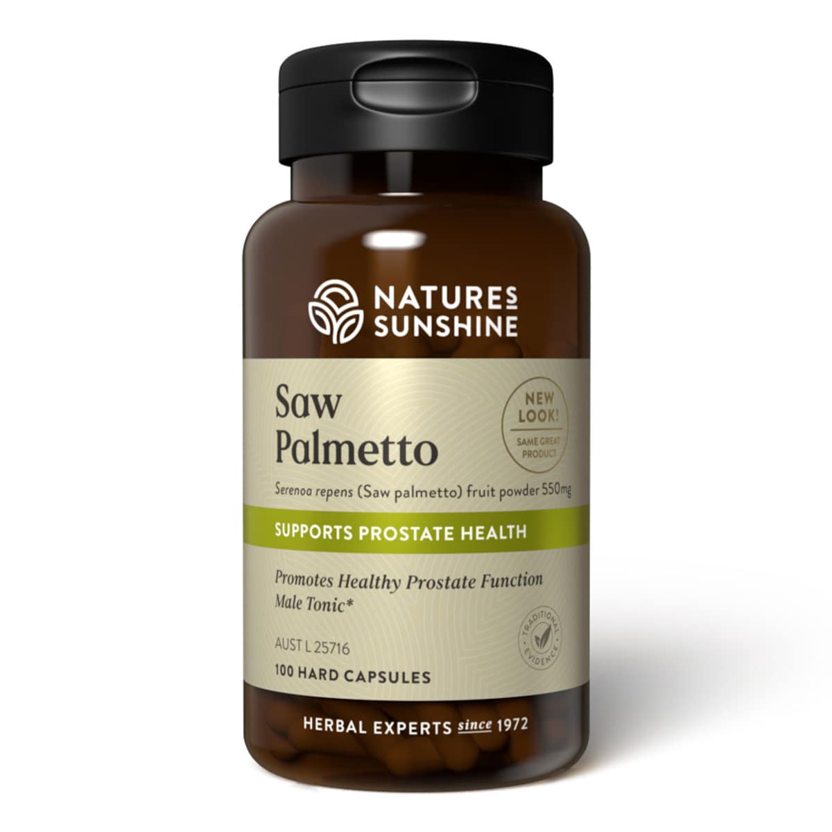 Natures Sunshine Saw Palmetto 550mg 100 Capsules