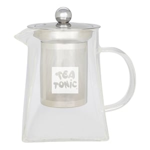 Tea Tonic Square Glass Tea Pot