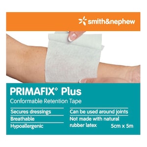 Primafix Plus Conformable Retention Tape 5cm x 5m by Smith & Nephew