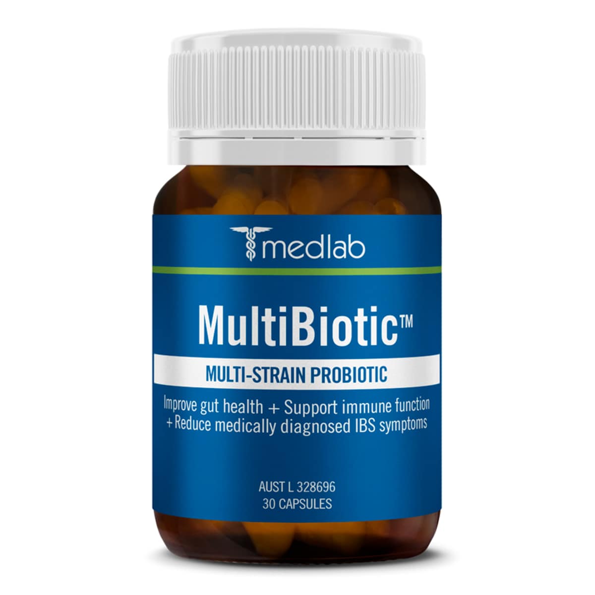 Medlab MultiBiotic Multi-Strain Probiotic 30 Capsules