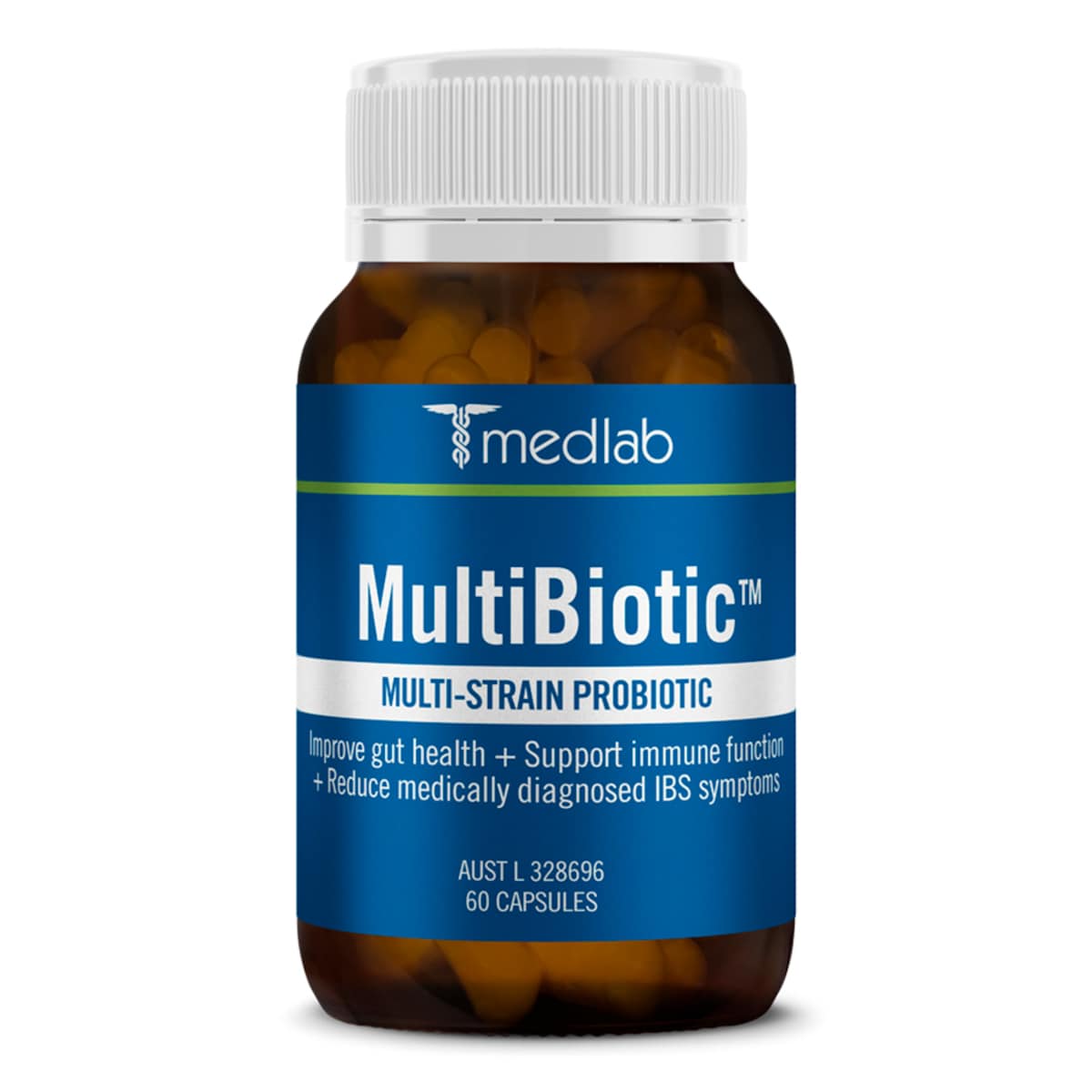 Medlab MultiBiotic Multi-Strain Probiotic 60 Capsules