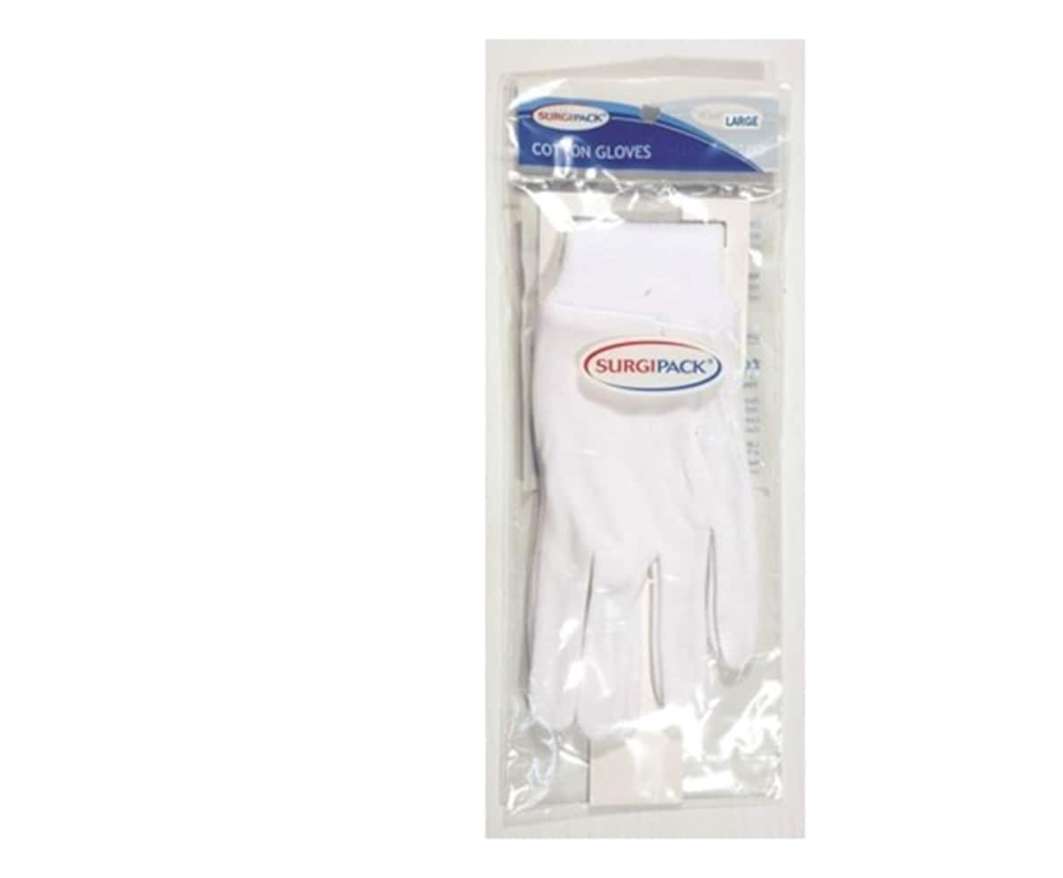 Surgipack Regular Cotton Gloves Large 1 Pair