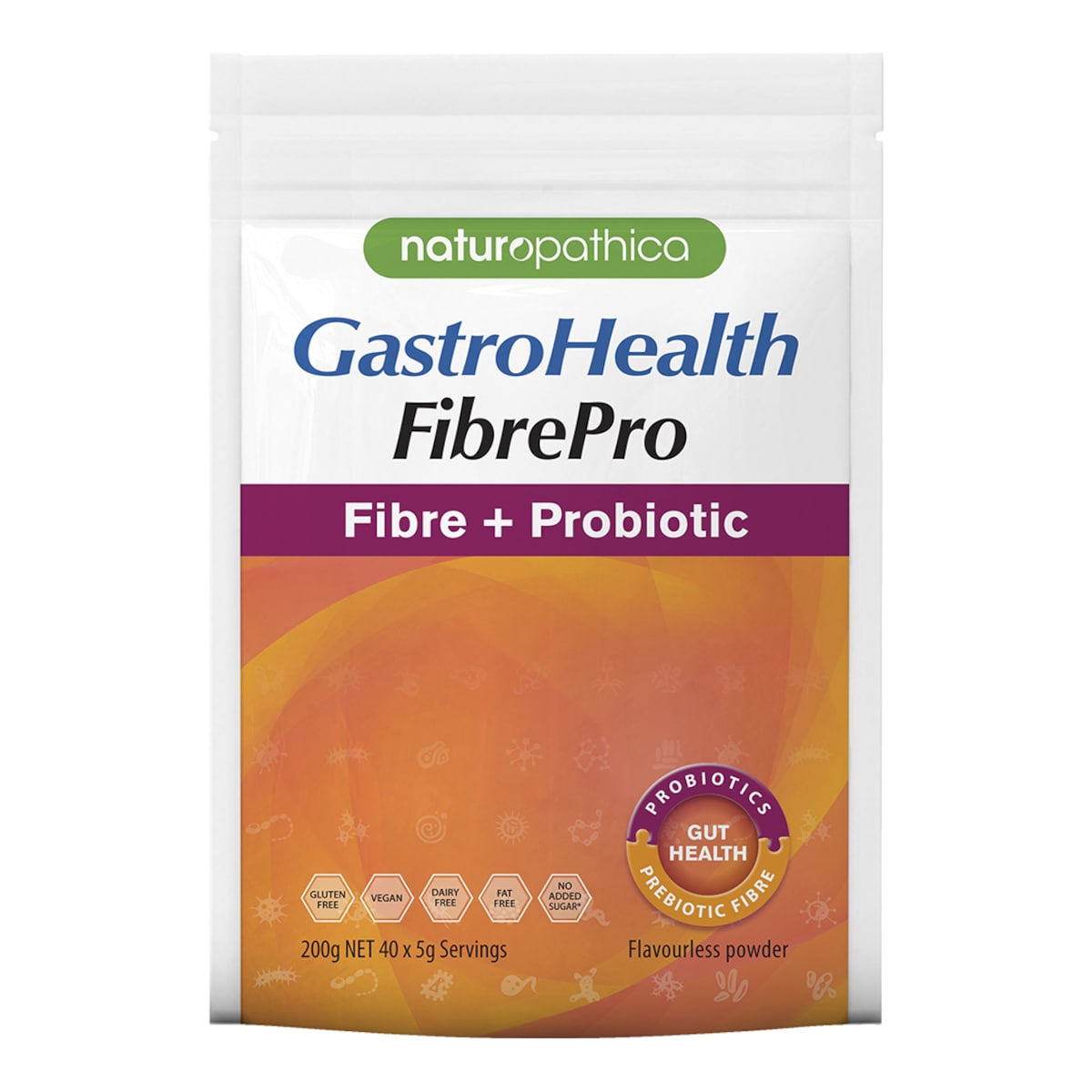 Naturopathica GastroHealth Fibrepro Fibre + Probiotic Powder 200g
