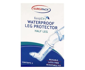 Surgipack Keep Dry Waterproof Protector Half Leg 2 Pack