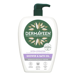 DermaVeen Extra Hydration Shower & Bath Oil 500ml
