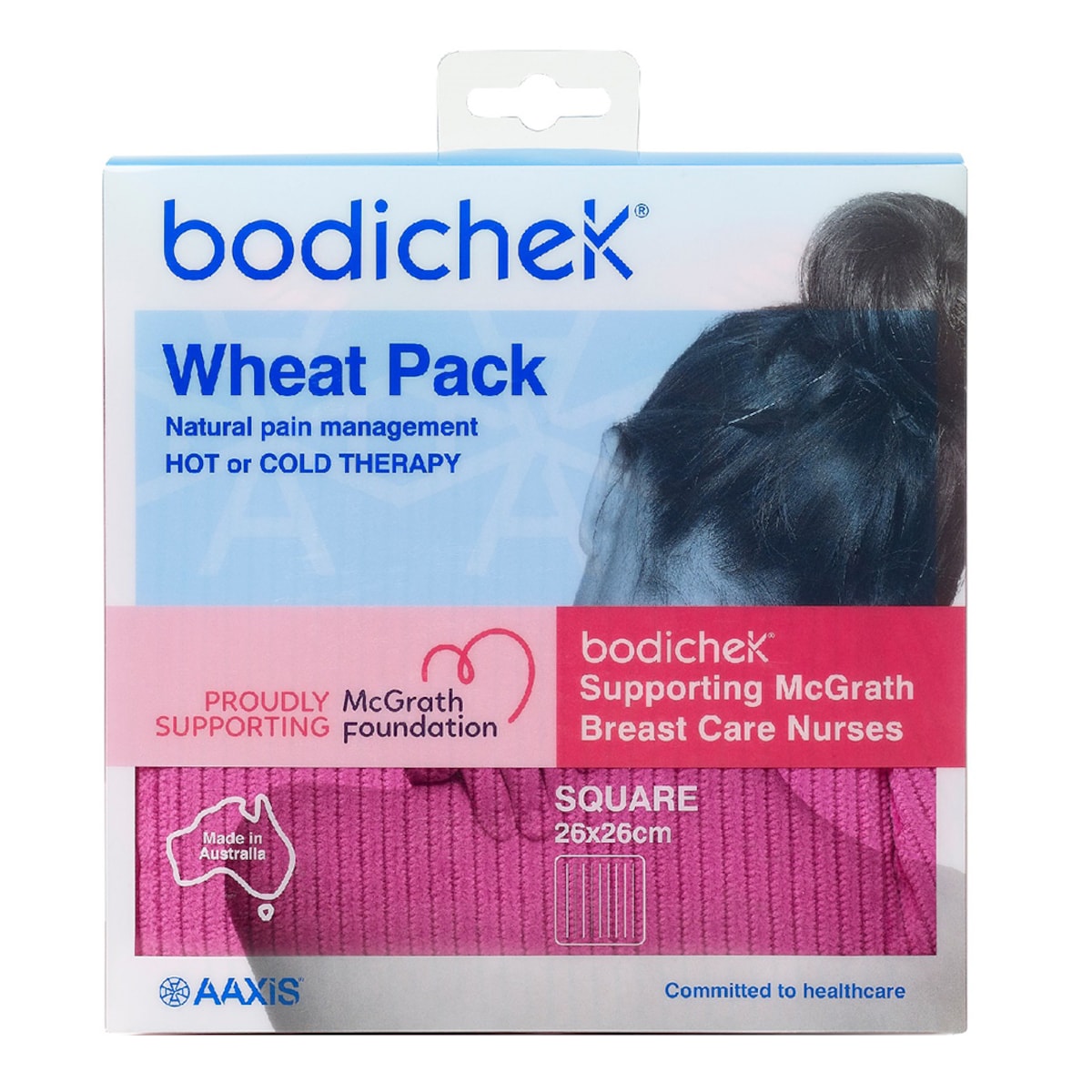 Bodichek Hot/Cold Wheat Pack Square (Colours selected at random)