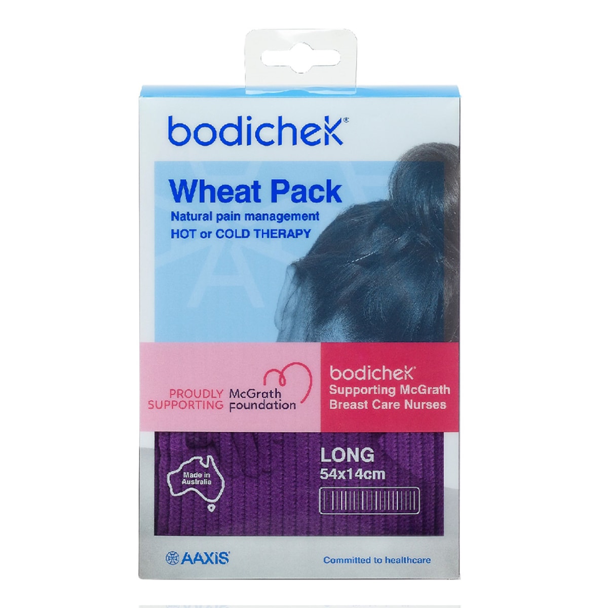 Bodichek Hot/Cold Wheat Pack Long Narrow (Colours selected at random)