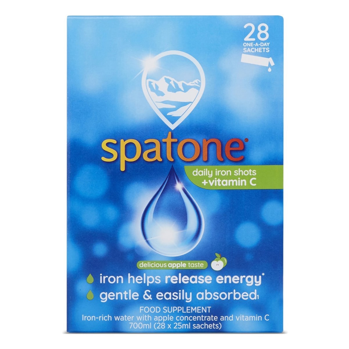 Spatone Liquid Iron Supplement Apple 28 x 25ml Sachets