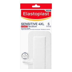 Elastoplast Sensitive Sterile Dressing 4XL 10cm x 20cm 5 Pack