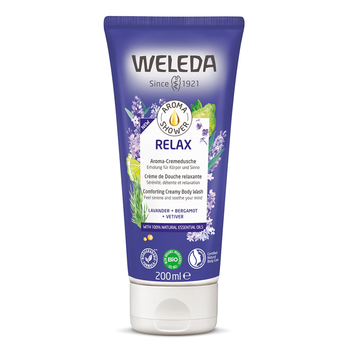 Weleda Aroma Shower Relax Comforting Creamy Body Wash 200ml