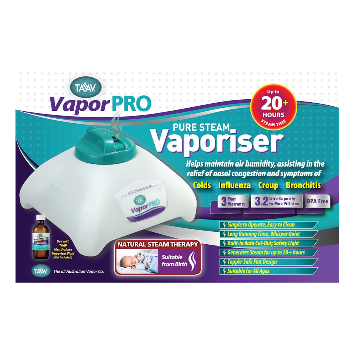 TAAV VaporPRO Pure Steam Vaporiser