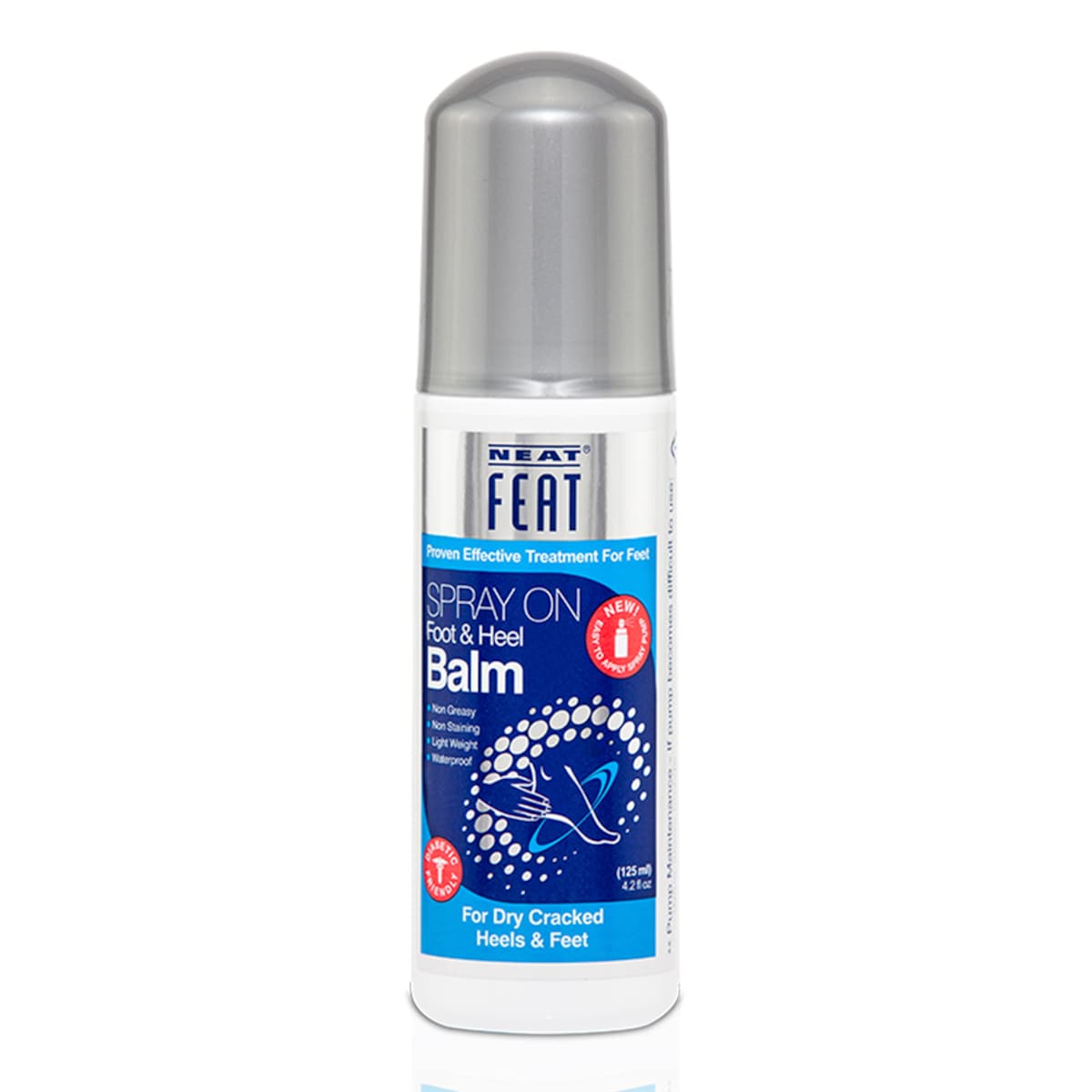 Neat Feat Spray on Foot & Heel Balm for Dry & Cracked Heels 125ml
