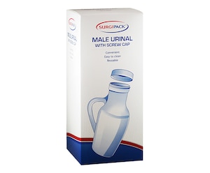 Surgipack Male Urinal with Lid 1 Litre