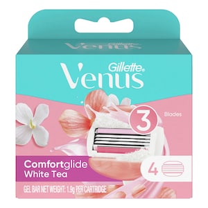 Gillette Venus Comfortglide White Tea Razor Blade Refills 4 Pack