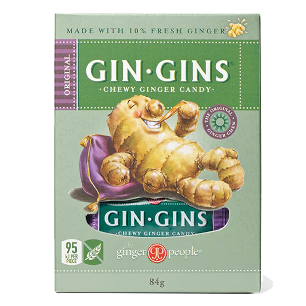 The Ginger People Gin Gins Original Ginger Chews 84g