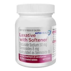 APOHEALTH Laxative with Softener 90 Tablets