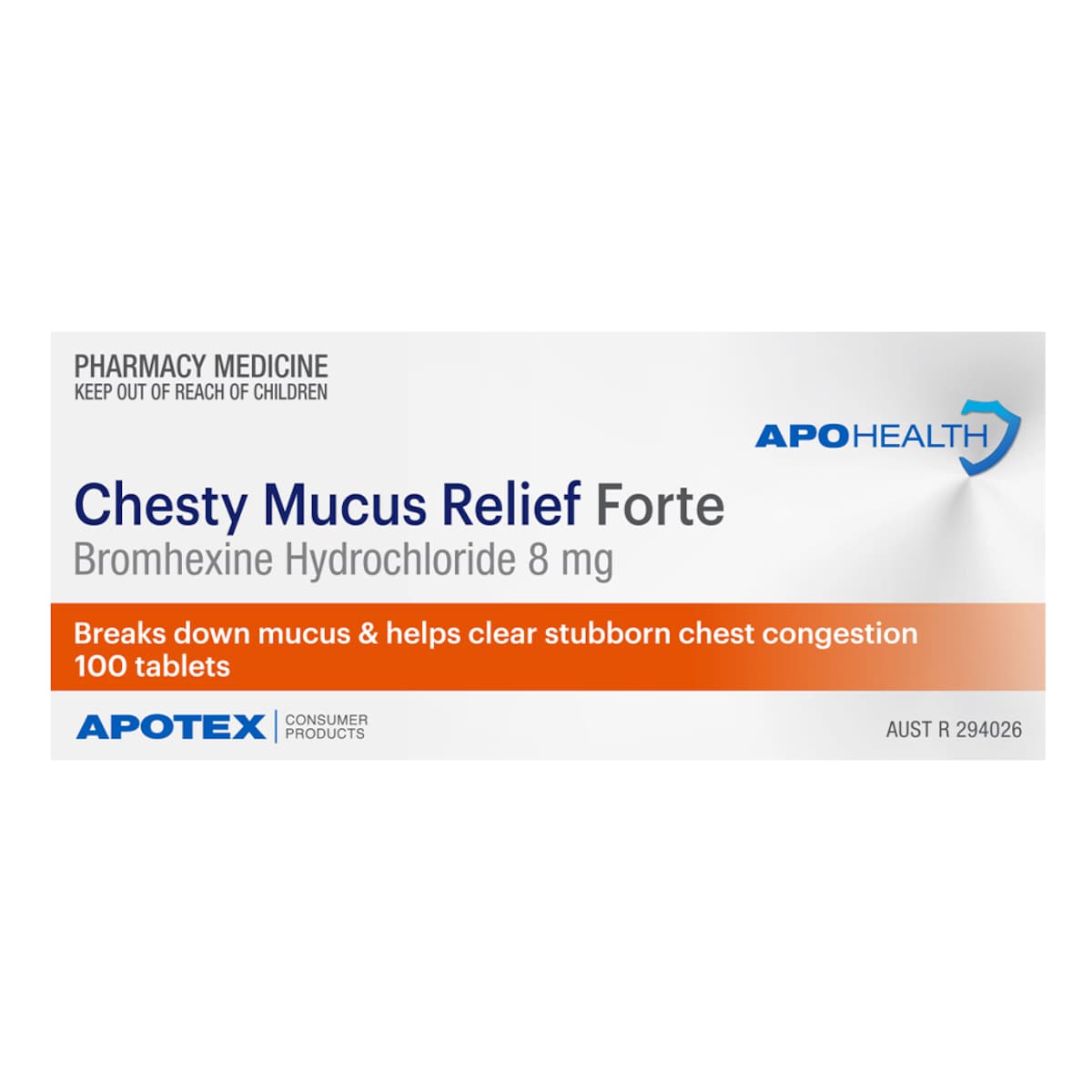 APOHEALTH Chesty Mucus Relief Forte 100 Tablets