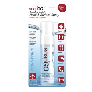 Soap2Go Anti-bacterial Hand & Surface Spray 30ml
