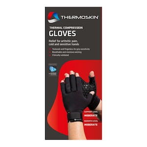 Thermoskin Thermal Compression Gloves Black S 1 Pair