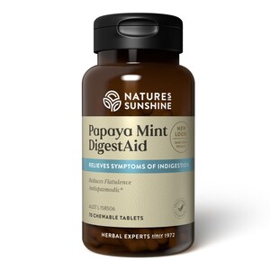 Nature's Sunshine Papaya Mint Digestaid 70 Tablets