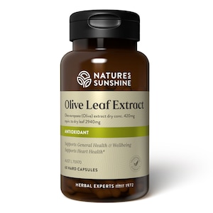 Natures Sunshine Olive Leaf Extract 2940mg 60 Capsules