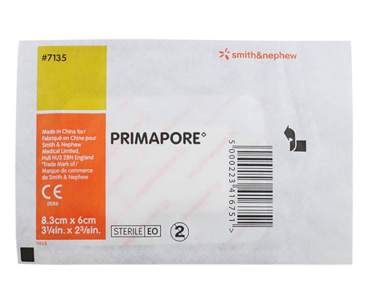 Primapore Flexible Fabric Dressing 8.3cm x 6cm Single by Smith & Nephew