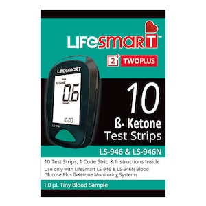 LifeSmart TwoPlus Ketone Test Strips 10 Strips