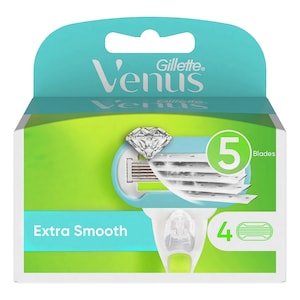 Gillette Venus Extra Smooth Razor Replacement Cartridges 4 Pack